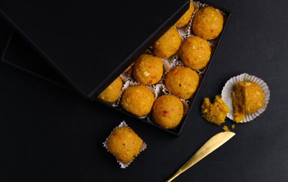 Ghee Motichur Laddu Plate