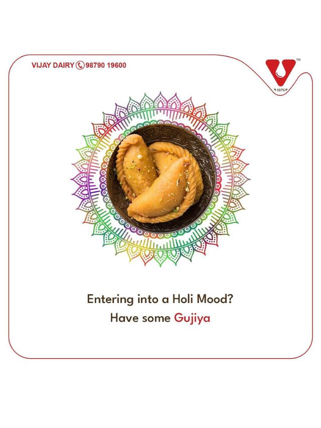 Gujiya Holi Sweets at Vijay Dairy (Surat)