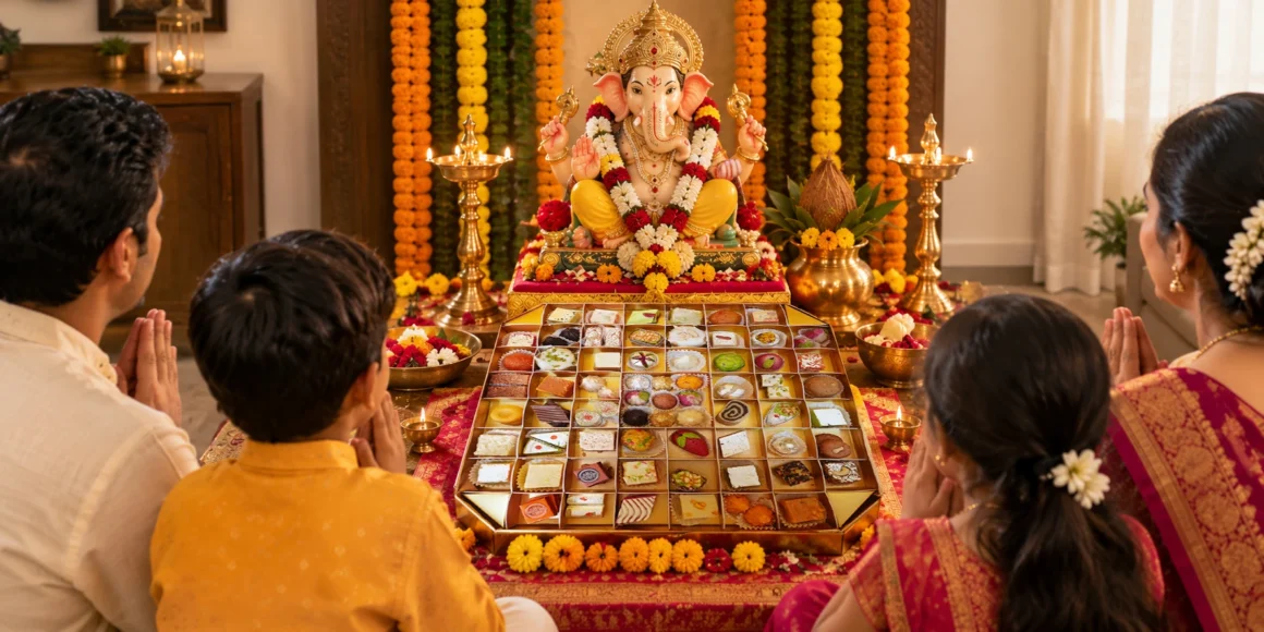 Celebrate Ganesh Chaturthi with a Sacred Offering of Chappan Bhog (1) Chappan Bhog