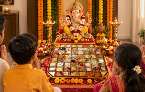 Celebrate Ganesh Chaturthi with a Sacred Offering of Chappan Bhog (1) Chappan Bhog