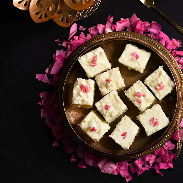 Rose Malai barfi